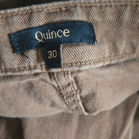 Quince Stretch Cotton Size 30 Wide Leg Crop Pants Women's - Picture 5 of 5